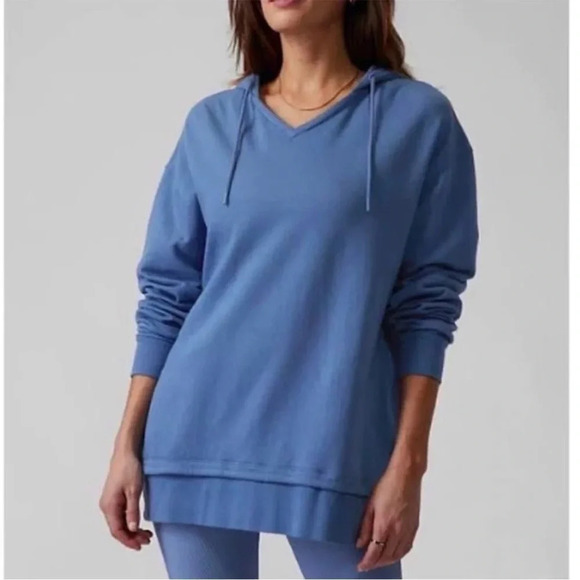 Athleta | Sundown Alliance Hoodie‎ Oversized Sweatshirt Cottage Blue | medium - Picture 1 of 4